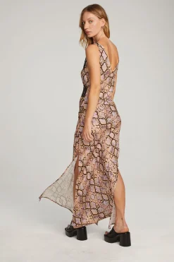 Clearance Chaser Brand Belle Python Print Maxi Dress