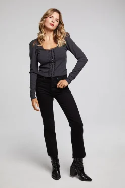 Flash Sale Chaser Brand Betsey Licorice Long Sleeve
