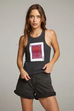 Cheap Chaser Brand Black Sabbath Cross Tank