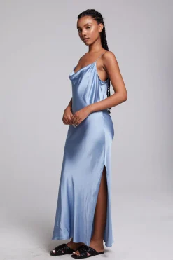 Shop Chaser Brand Bleeker Blue Grotto Midi Dress