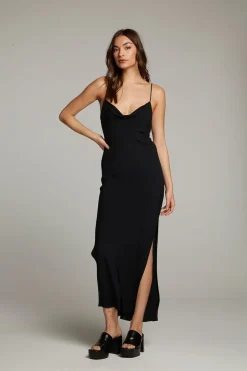 Sale Chaser Brand Bleeker Licorice Slip Dress