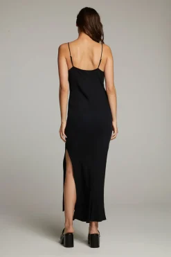 Sale Chaser Brand Bleeker Licorice Slip Dress