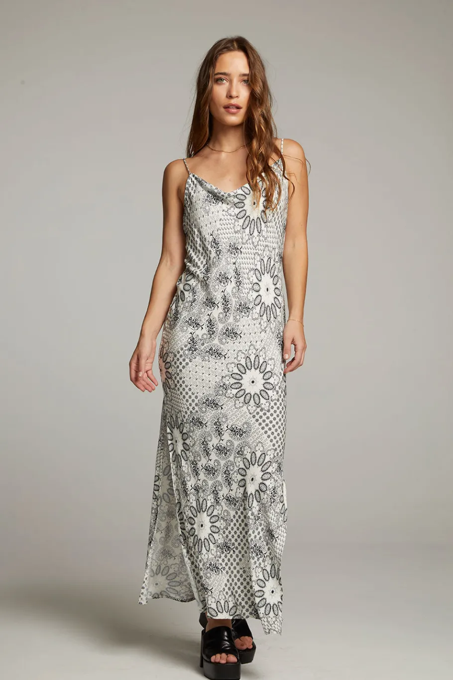 Online Chaser Brand Bleeker Paisley Bandana Slip Dress