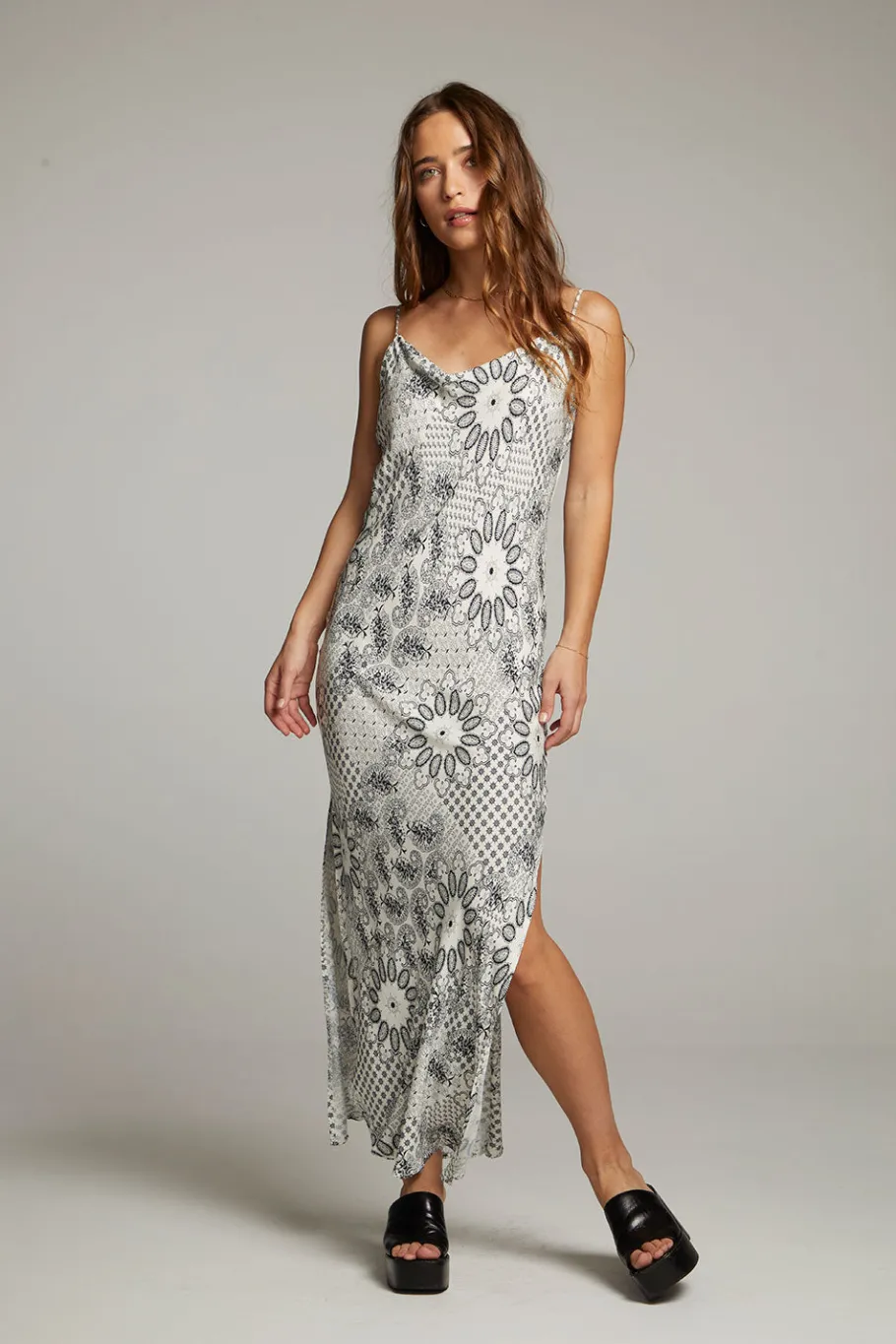 Online Chaser Brand Bleeker Paisley Bandana Slip Dress