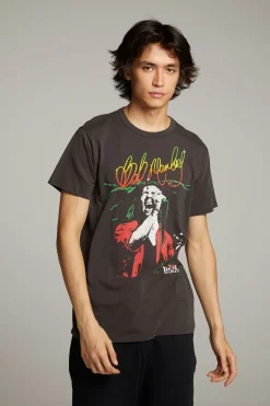Best Chaser Brand Bob Marley Live On Stage Crew Neck Tee