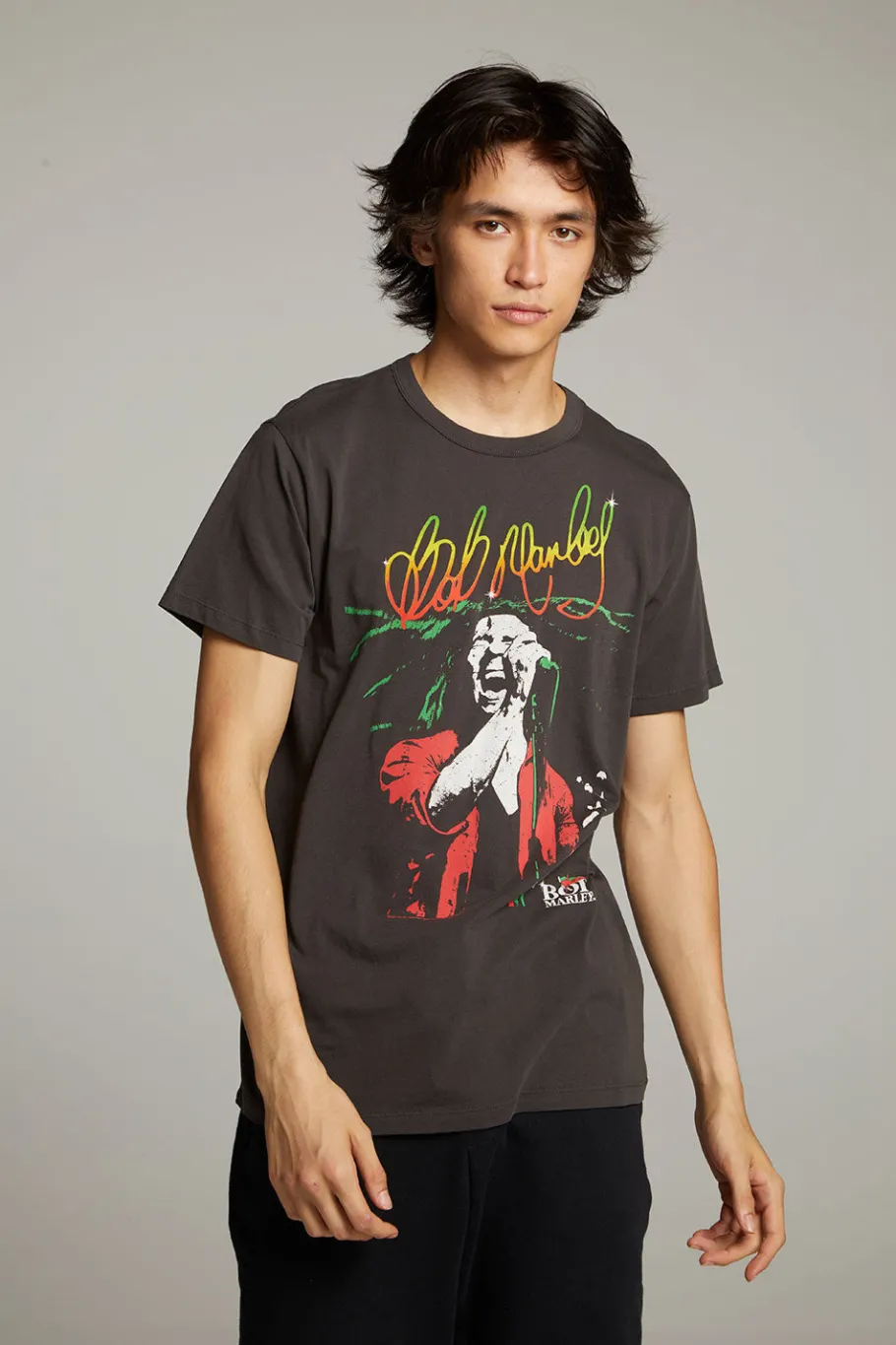 Best Chaser Brand Bob Marley Live On Stage Crew Neck Tee