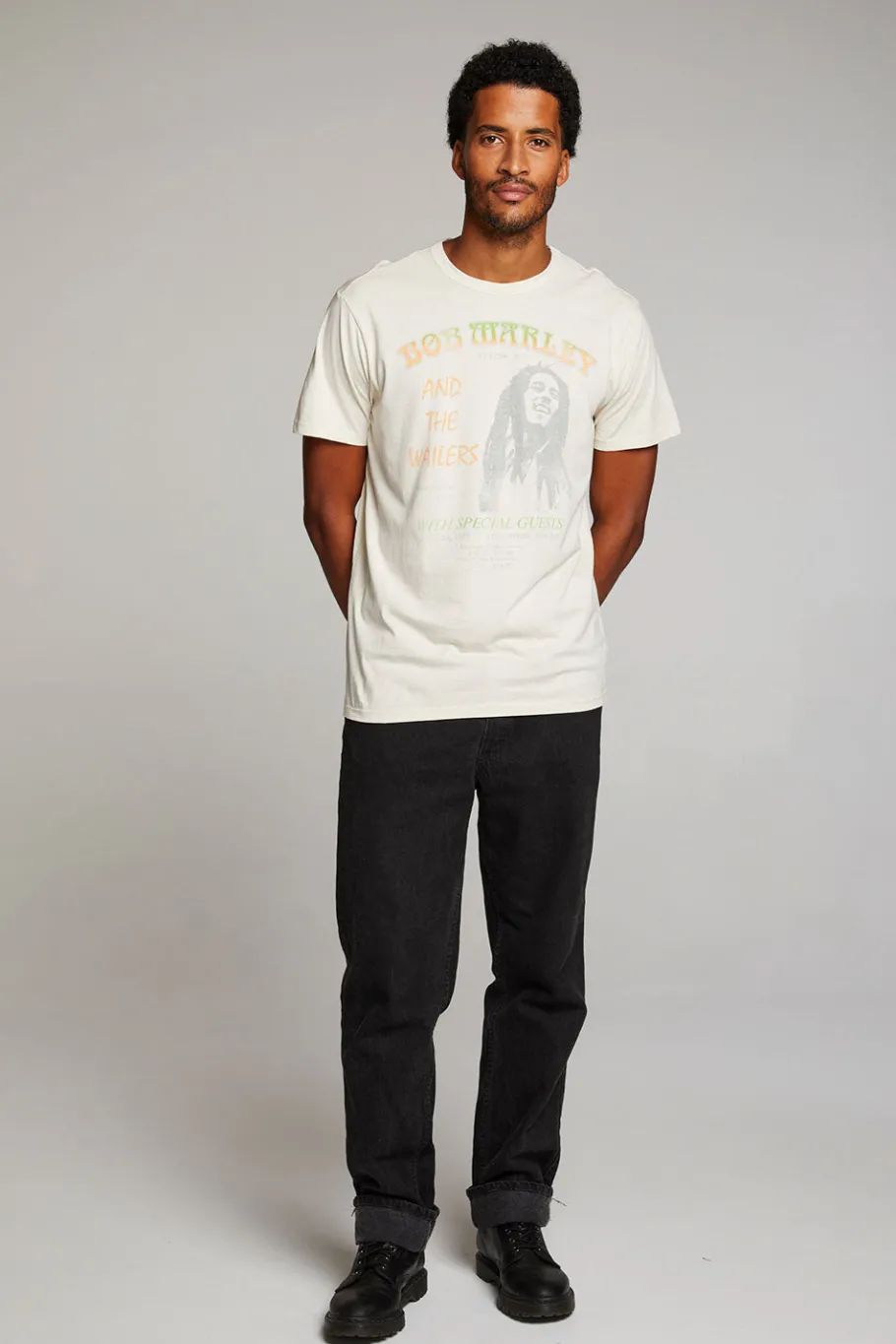 Flash Sale Chaser Brand Bob Marley On Stage Mens Tee