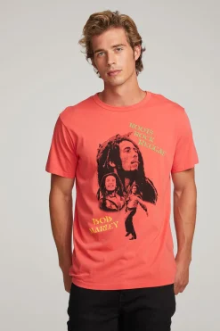 Outlet Chaser Brand Bob Marley Roots Rock Reggae Mens Tee