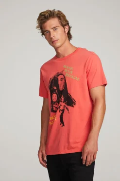 Outlet Chaser Brand Bob Marley Roots Rock Reggae Mens Tee