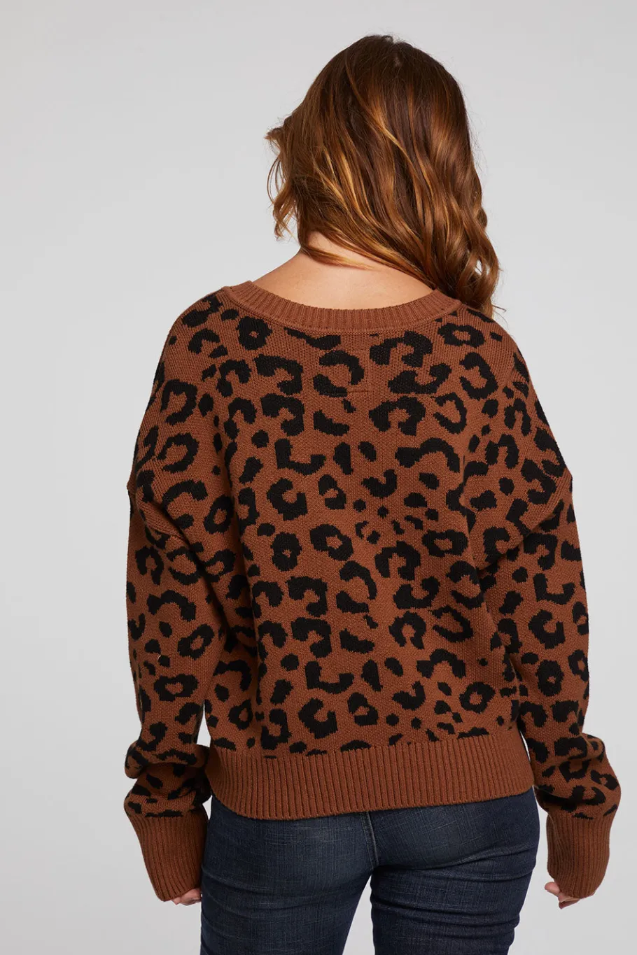 Sale Chaser Brand Bolinas Leopard Print Pullover