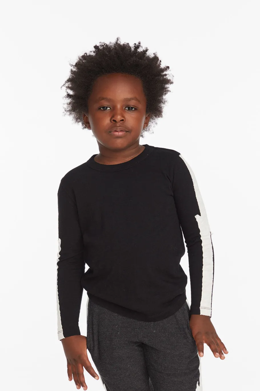 Shop Chaser Brand Bolt Crew Neck Licorice Long Sleeve Tee