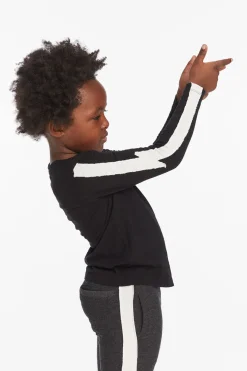 Shop Chaser Brand Bolt Crew Neck Licorice Long Sleeve Tee