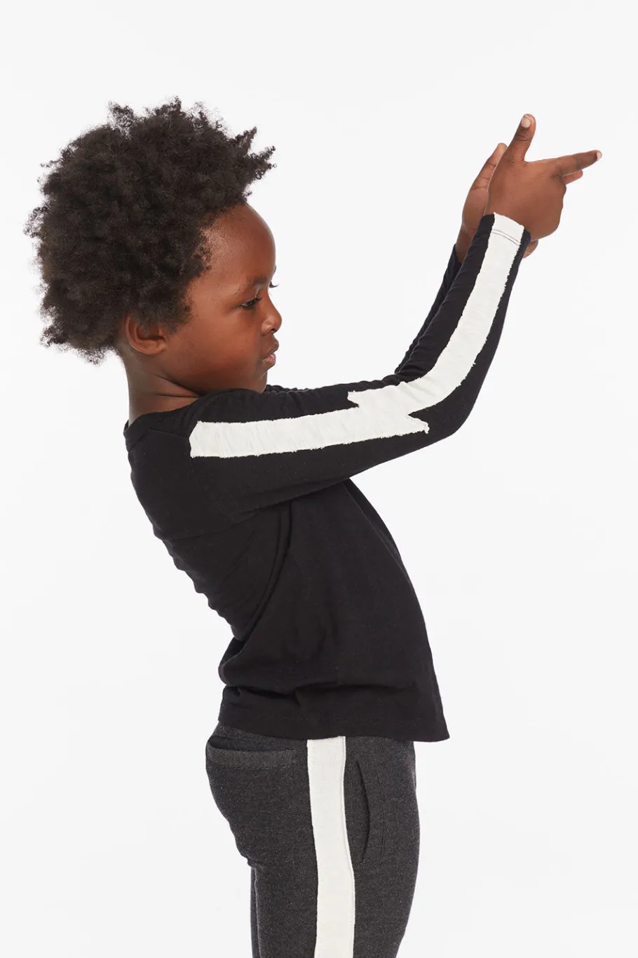 Shop Chaser Brand Bolt Crew Neck Licorice Long Sleeve Tee