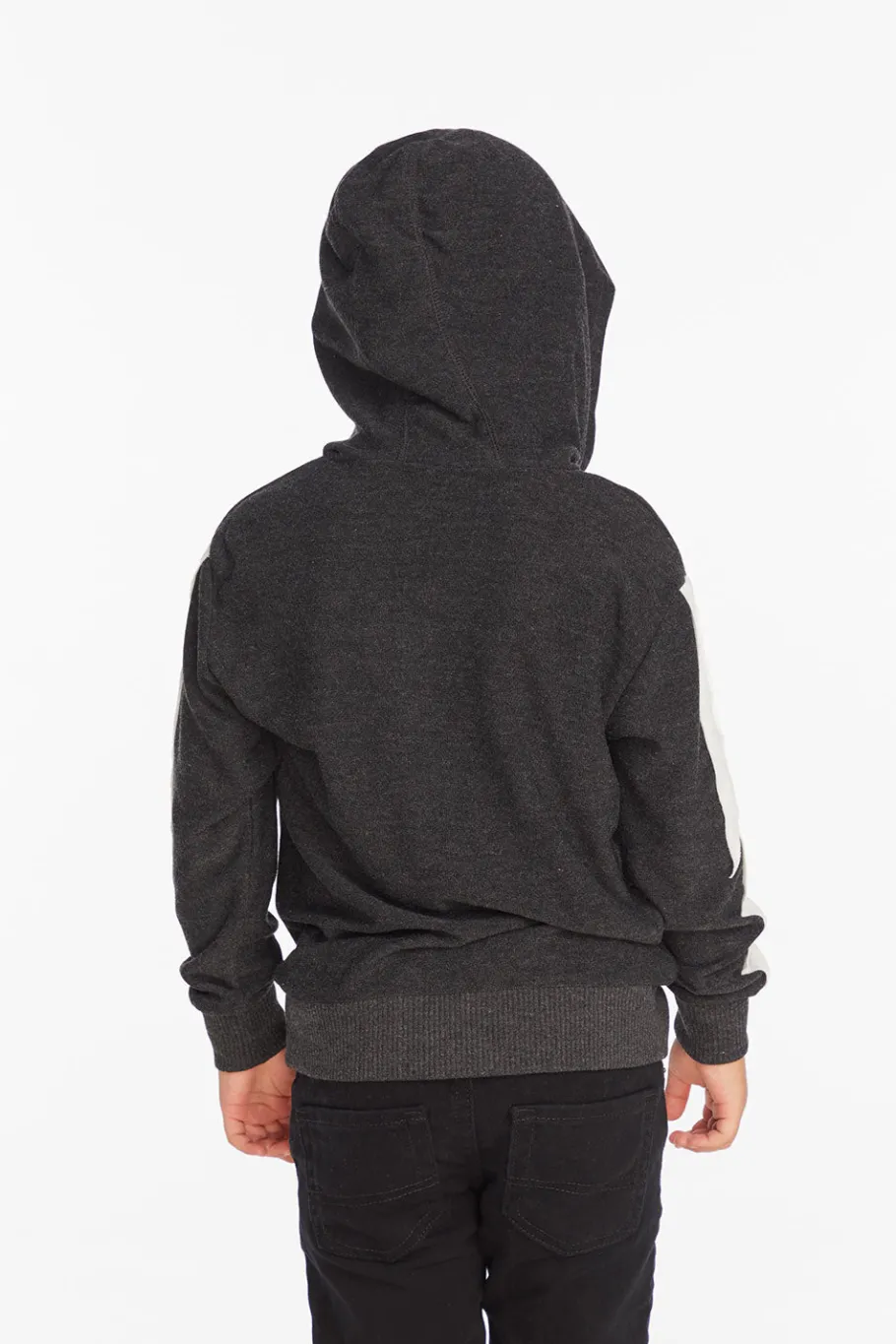 Discount Chaser Brand Bolt Licorice Long Sleeve Zip Up Hoodie