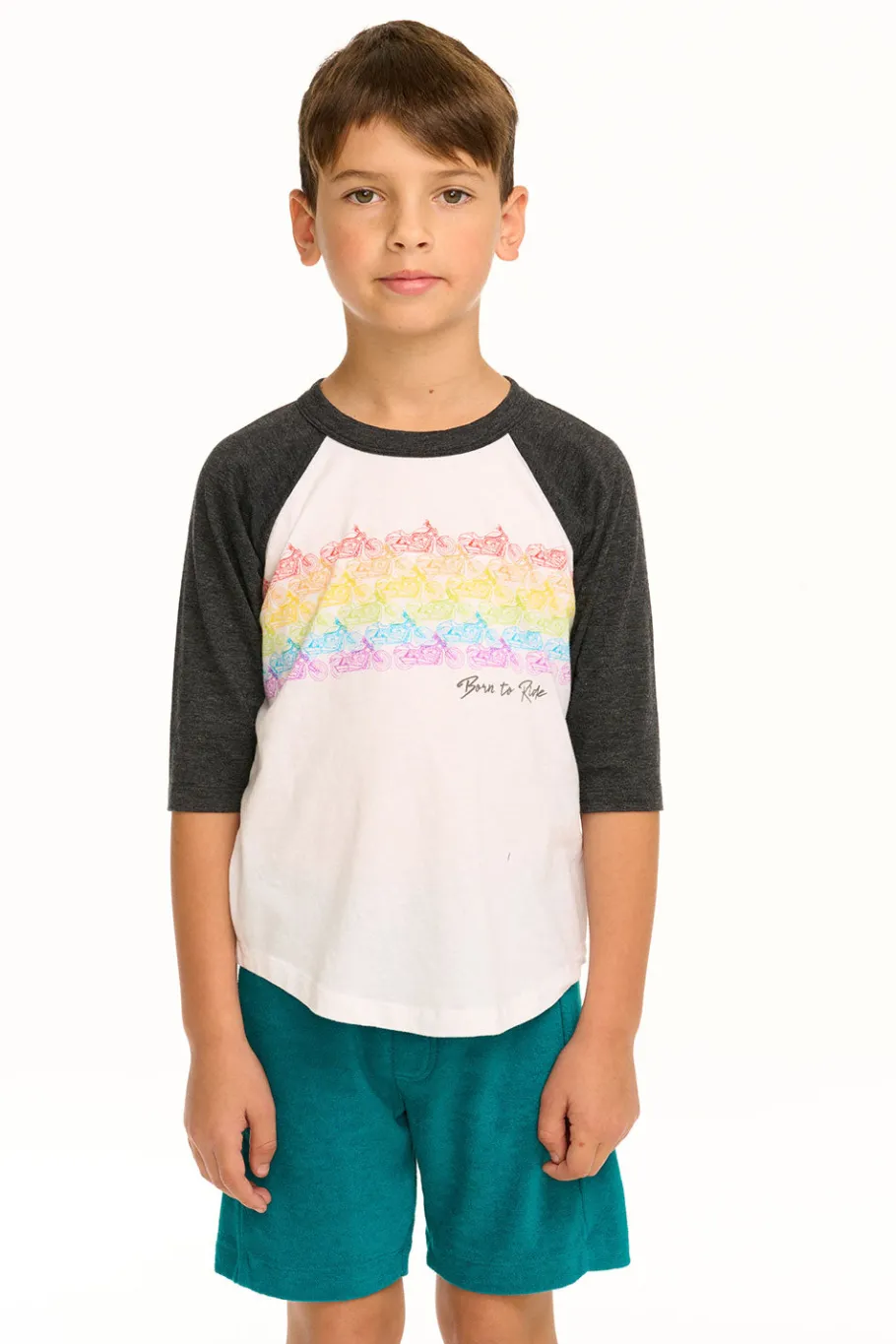 Best Chaser Brand Born To Ride Baseball Tee