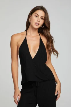 Best Chaser Brand Bowery Halter Top - Black Onyx