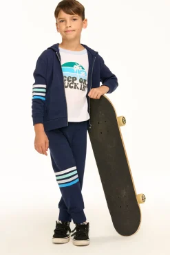 Clearance Chaser Brand Boy's Coastin' Stripe Joggers