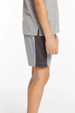 Cheap Chaser Brand Boys Cozy Knit Rib Panel Shorts