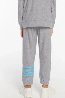 Hot Chaser Brand Boys Heather Grey No Side Seam Jogger With Strapping