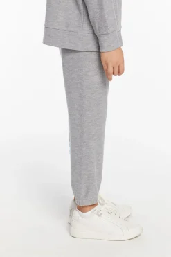Hot Chaser Brand Boys Heather Grey No Side Seam Jogger With Strapping