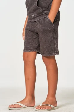 Shop Chaser Brand Boys Linen French Terry Beach Shorts