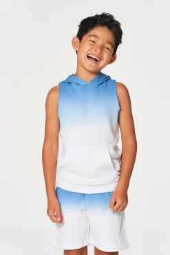 Cheap Chaser Brand Boys Linen French Terry Sleeveless Muscle Pullover Hoodie