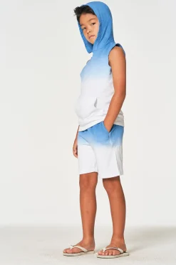 Cheap Chaser Brand Boys Linen French Terry Sleeveless Muscle Pullover Hoodie