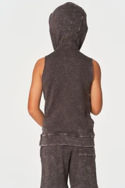 Flash Sale Chaser Brand Boys Linen French Terry Sleeveless Muscle Pullover Hoodie