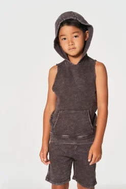 Flash Sale Chaser Brand Boys Linen French Terry Sleeveless Muscle Pullover Hoodie