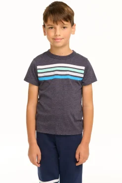 Outlet Chaser Brand Boy's Recycled Vintage Jersey Coastin' Stripe Tee