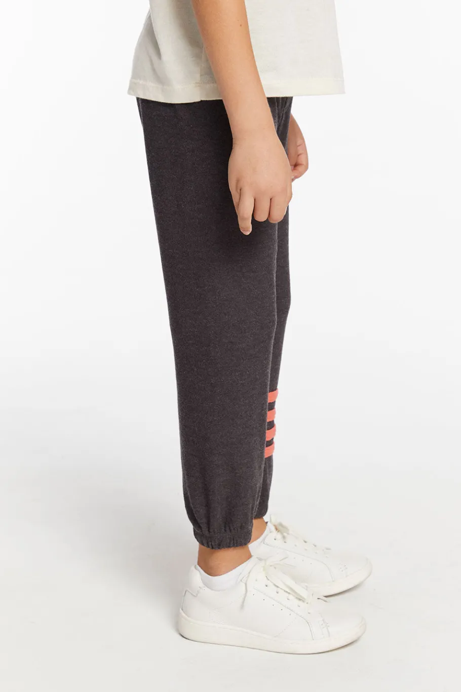 Store Chaser Brand Boys Vintage Black No Side Seam Jogger With Strapping