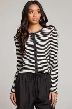 Shop Chaser Brand Brady Punk Stripe Button Up Pullover