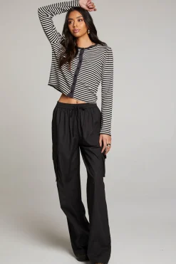 Shop Chaser Brand Brady Punk Stripe Button Up Pullover