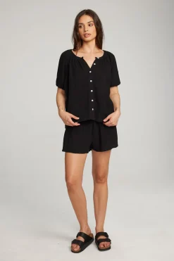Hot Chaser Brand Brentwood Licorice Blouse