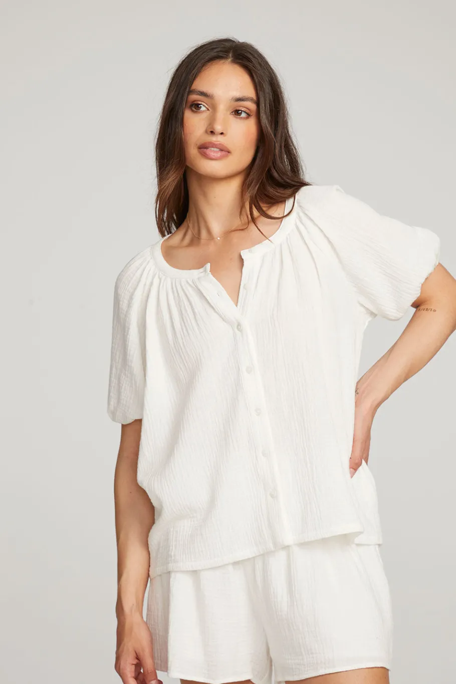 Hot Chaser Brand Brentwood White Blouse