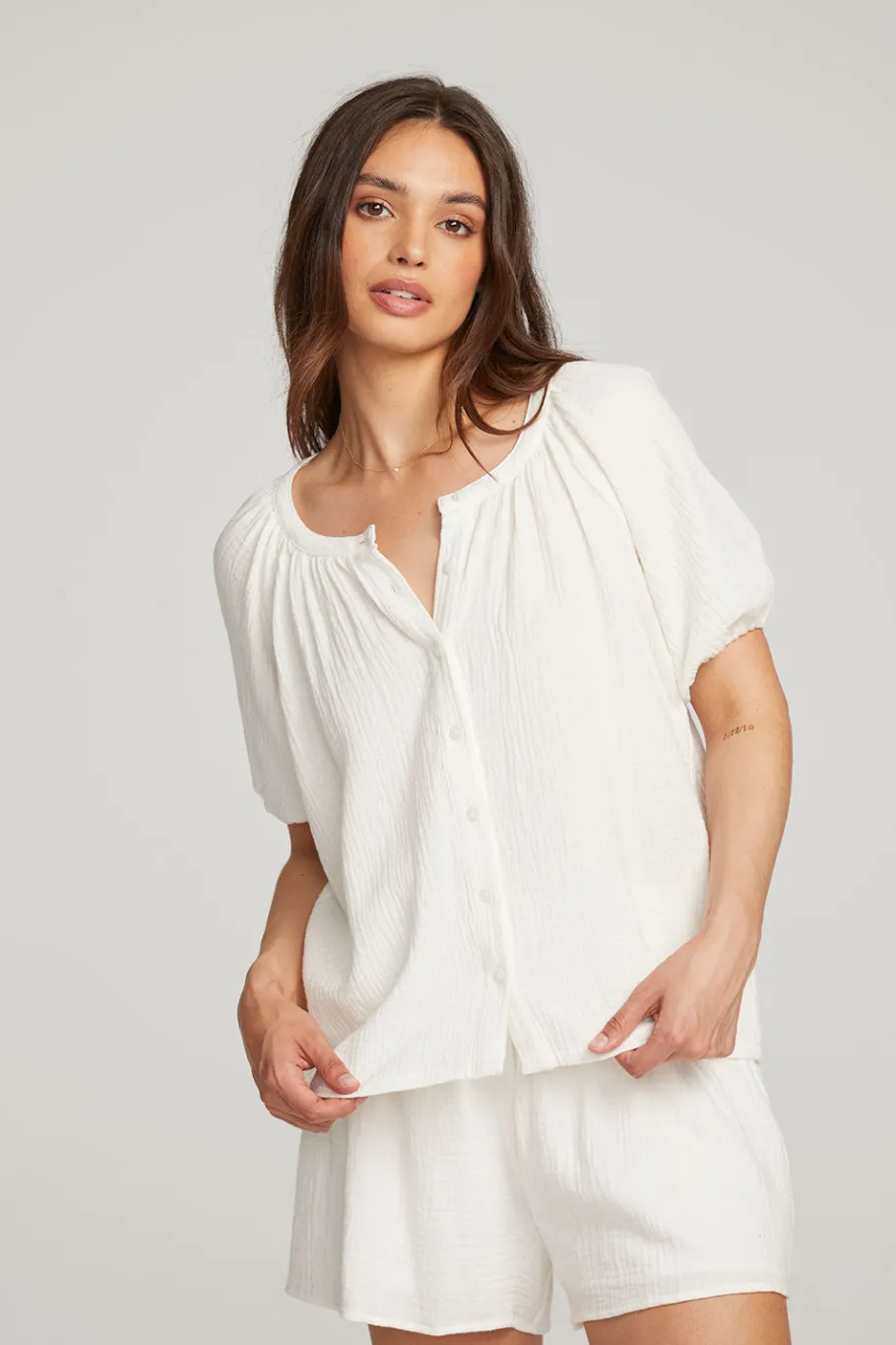 Hot Chaser Brand Brentwood White Blouse