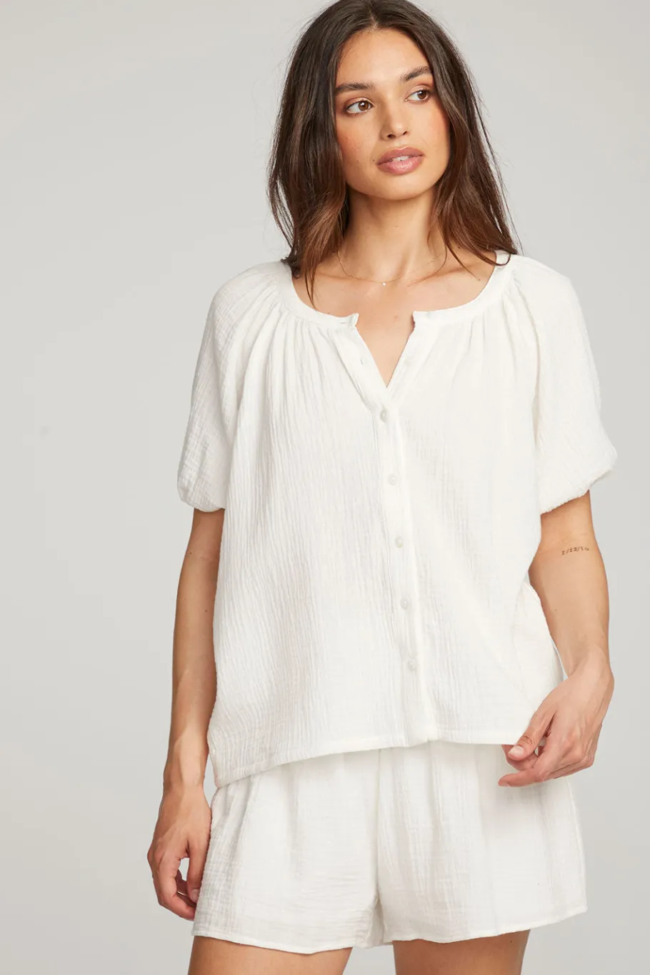 Hot Chaser Brand Brentwood White Blouse