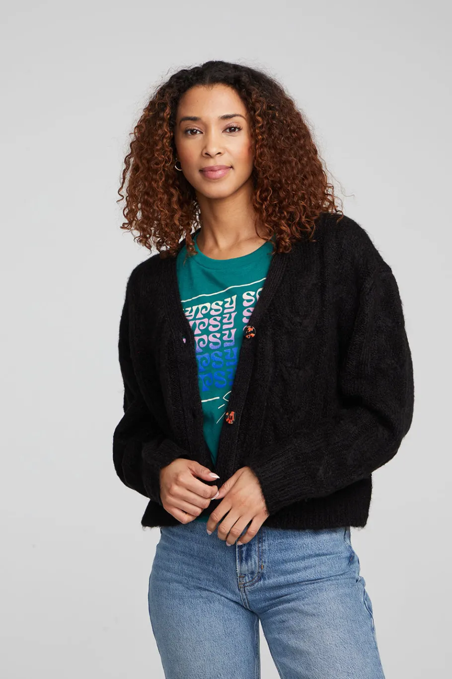 Hot Chaser Brand Bridge Black Onyx Cardigan