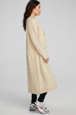 Outlet Chaser Brand Bridge Macaroon Long Cardigan