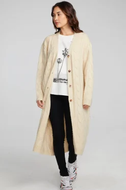 Outlet Chaser Brand Bridge Macaroon Long Cardigan