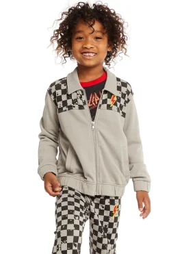 Online Chaser Brand Brody Splatter Checker Jacket