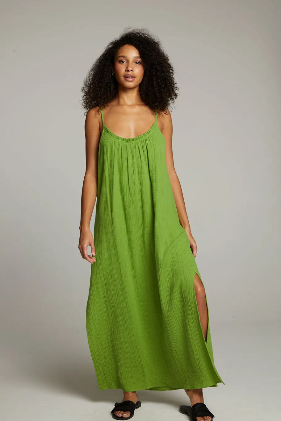Outlet Chaser Brand Bull Piquant Green Maxi Dress