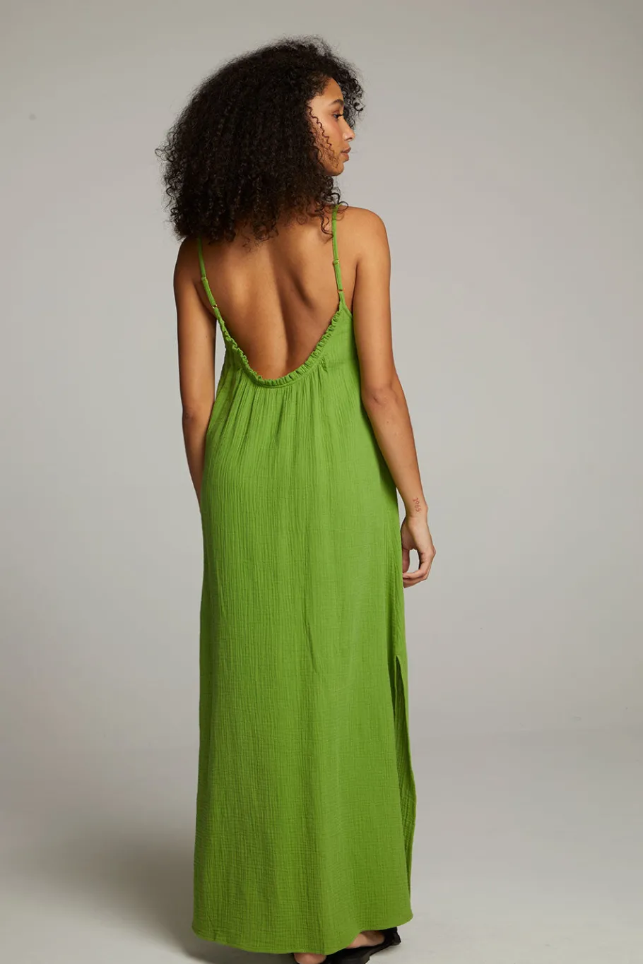 Outlet Chaser Brand Bull Piquant Green Maxi Dress