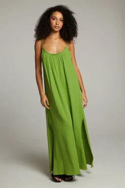 Outlet Chaser Brand Bull Piquant Green Maxi Dress