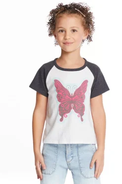 Discount Chaser Brand Butterfly Girls Tee