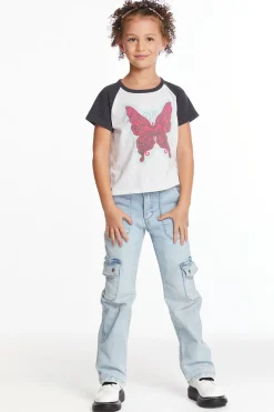 Discount Chaser Brand Butterfly Girls Tee