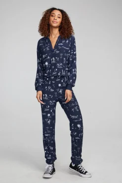 Cheap Chaser Brand Cali All Over Icons Henley Top