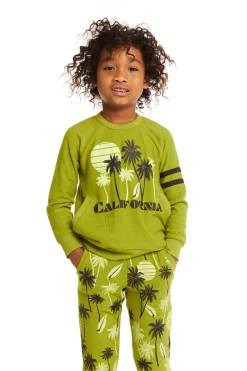 Sale Chaser Brand California Palm Trees Pullover