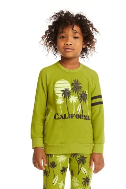 Sale Chaser Brand California Palm Trees Pullover