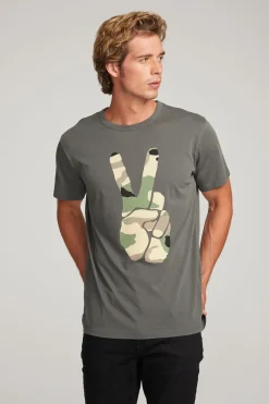 Sale Chaser Brand Camo Peace Mens Tee
